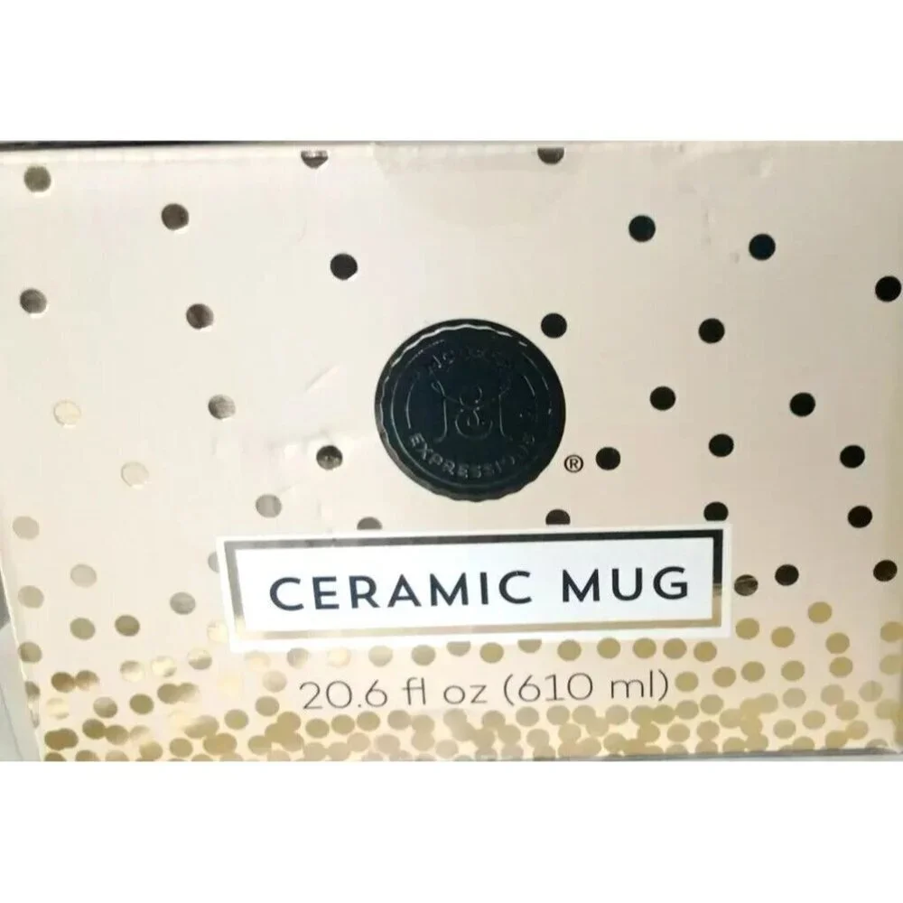 Jumbo Mug Modern Expressions Coffee Tea 20.6 oz Gift Stay On The Bright Side New